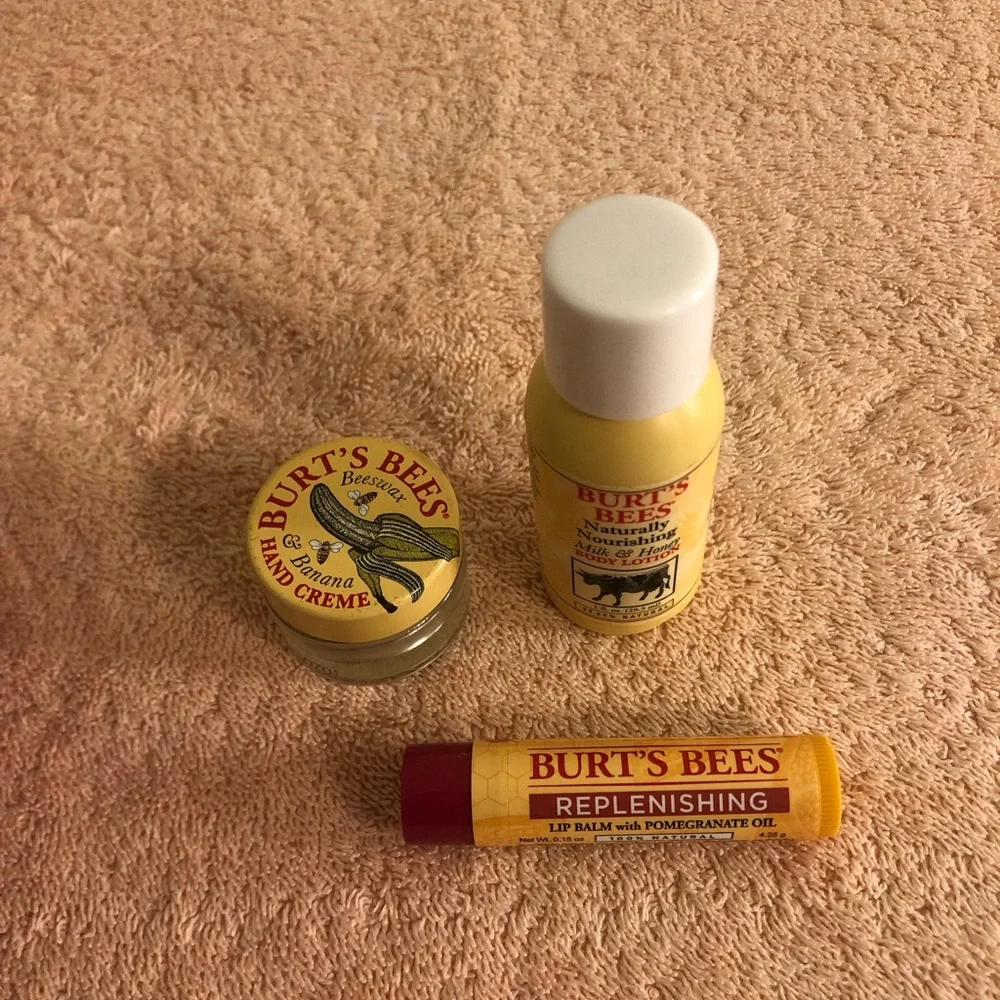 Vintage Burt’s Bees Wristlet With Travel Size Products NOS